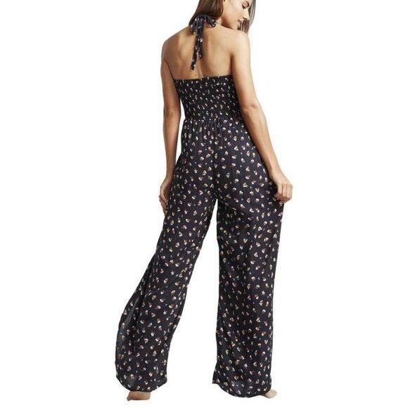 NWT Billabong Black Babylon Floral Jumpsuit - Picture 5 of 11